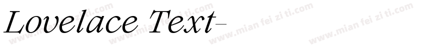 Lovelace Text字体转换